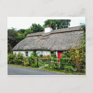 Cartão Postal Irish Thatch cottage postcard