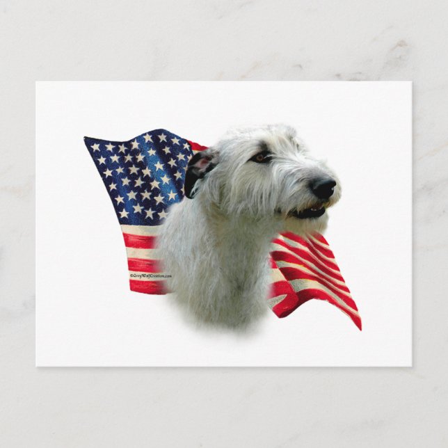 Cartão Postal Irish Wolfhound Flag (Frente)