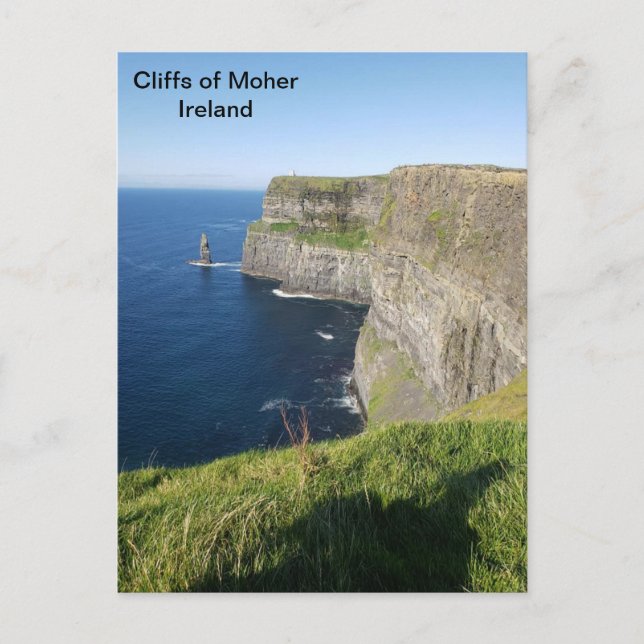 Cartão Postal Irlanda, Cliffs of Moher, Co. Clare, Irlanda (Frente)