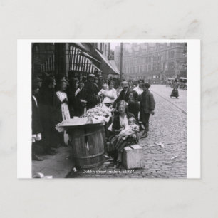 Cartão Postal Irlanda - Comerciantes da Georges Street c1927 Dub