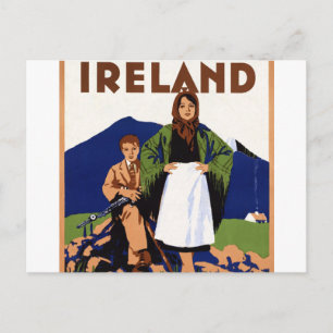 Cartão Postal Irlanda Land of Eternal Youth Vintage