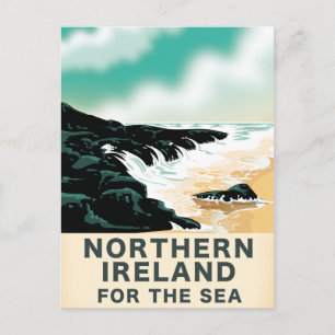 Cartão Postal Irlanda norte para o mar