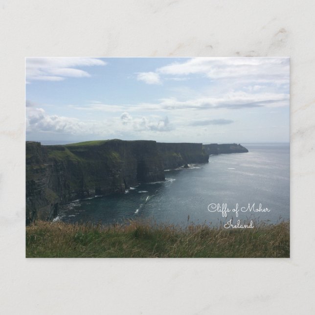 Cartão Postal Irlanda Penhascos de Moher (Frente)