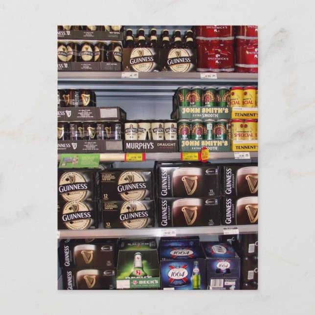 Cartão postal irlandês de cerveja (Frente)