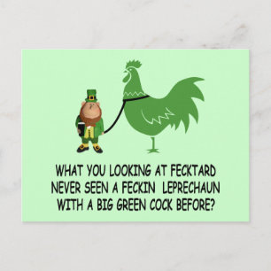 Cartão Postal Irlandês fecktard fodido