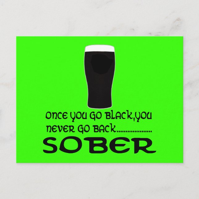 Cartão Postal Irlandês hilário (Frente)