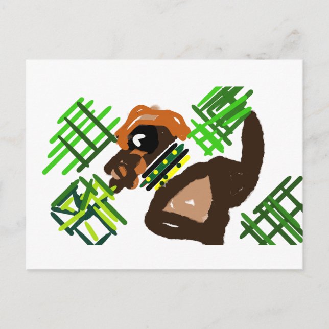 Cartão Postal Irlandês Terrier rua estilo Patrick (Frente)