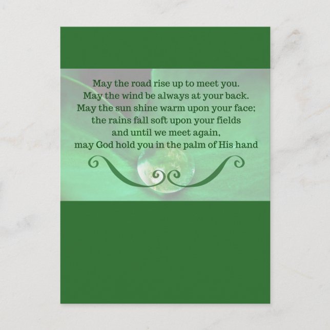 Cartão postal irlandês - Vertical (Frente)