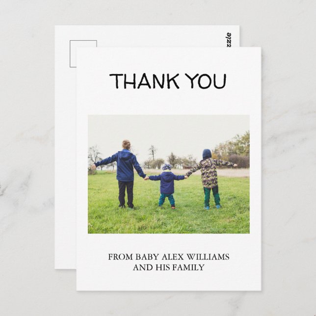 Cartão Postal IRMÃO! HÁ OUTRO? Bebê Foto Nascimento (Frente/Verso)