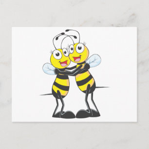 Cartão Postal Irmãs Abelhas Felizes
