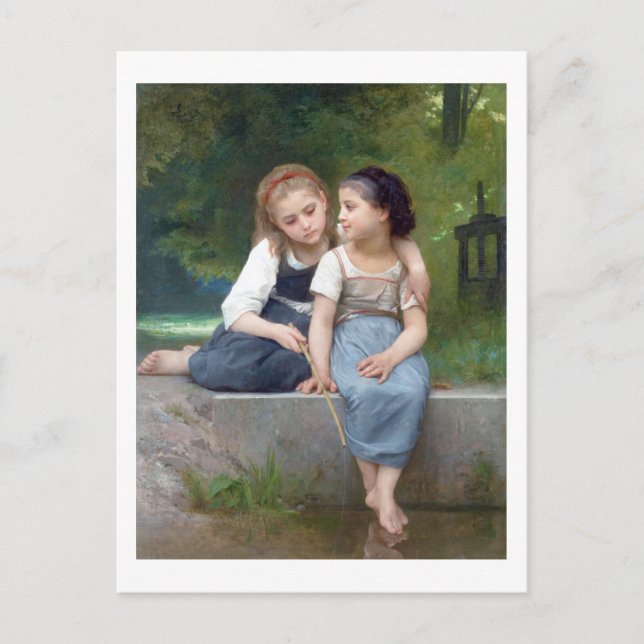 Cartão Postal Irmãs, Bouguereau (Frente)