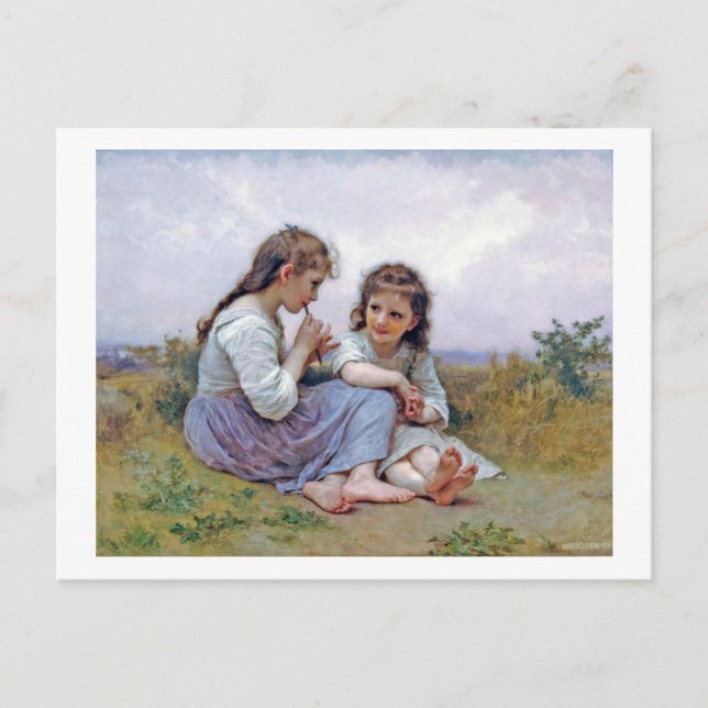 Cartão Postal Irmãs, Bouguereau (Frente)