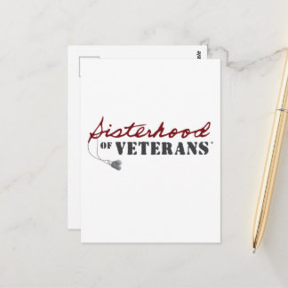 Cartão Postal Irmãs do Orgulho Militar dos Veteranos Design