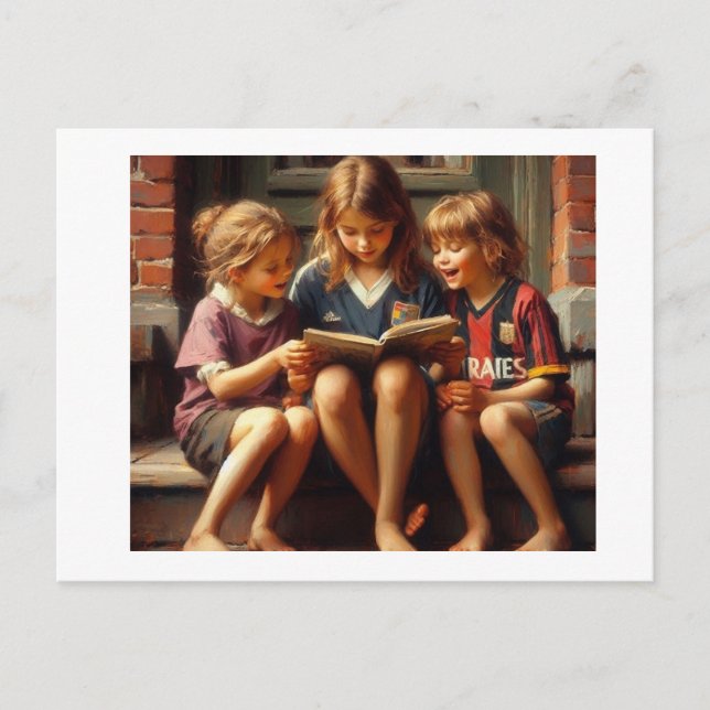 Cartão Postal Irmãs O Leitor (Frente)
