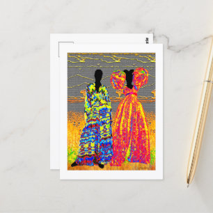 Cartão Postal Irmãs Tribais Afrocentricas
