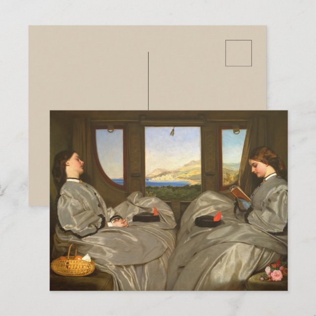 Cartão Postal Irmãs Victorianas Viagem Postcard Glossy (Frente/Verso)