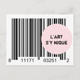 Cartão Postal Ironème "L'art s'y nique"