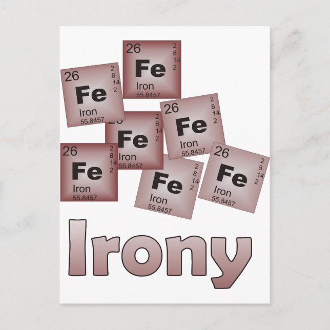 Cartão Postal Ironia (Frente)