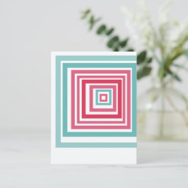 Cartão Postal Irregular Squares 