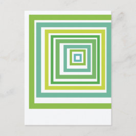 Cartão Postal Irregular Squares 