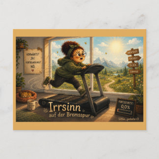 Cartão Postal Irrsinn auf der Bremsspur