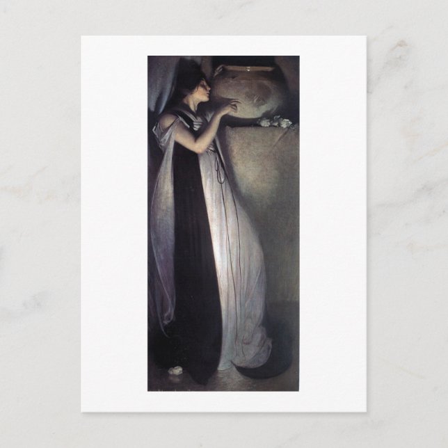 Cartão Postal Isabella e o Pote de Basil (Frente)