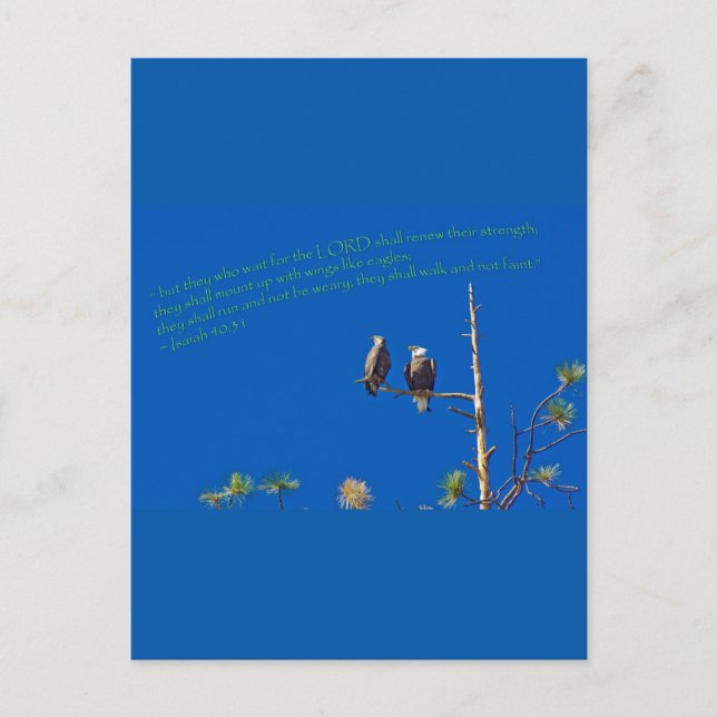 Cartão Postal Isaiah 40:31 (Frente)