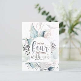 Cartão Postal Isaiah 41:10 Não tema que eu esteja com você Bíbli