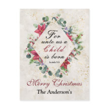 Isaiah 9:6 Para nós uma criança é nascer, Natal