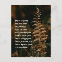 Isaías 46:4 Eu sou Aquele que vos sustentará  Cart