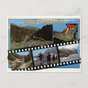 Cartão Postal Ischgl Paznauntal Vintage Filmstrip Multiview