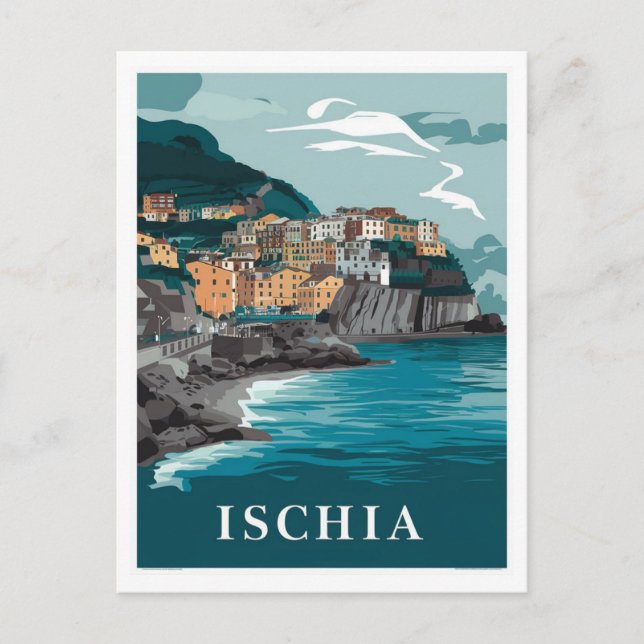 Cartão Postal Ischia Itália (Frente)