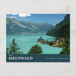 Cartão Postal Iseltwald no Lago de Brienz Suíça