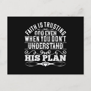 Cartão Postal Islã - Fé é Confiar em Deus