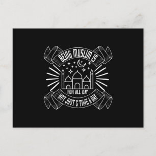 Cartão Postal Islã - Ser muçulmano é para o dia todo