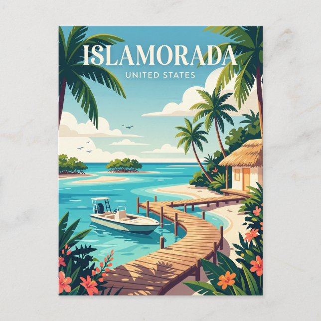 Cartão Postal Islamorada Flórida (Frente)