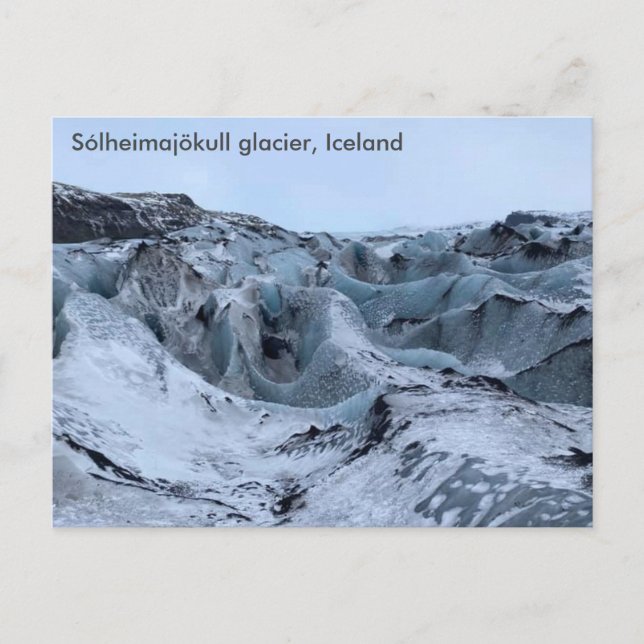 Cartão Postal Islândia - glaciar Sólheimajökull (A) (Frente)