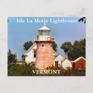 Cartão Postal Isle La Motte Lighthouse, Cartão-postal Vermont