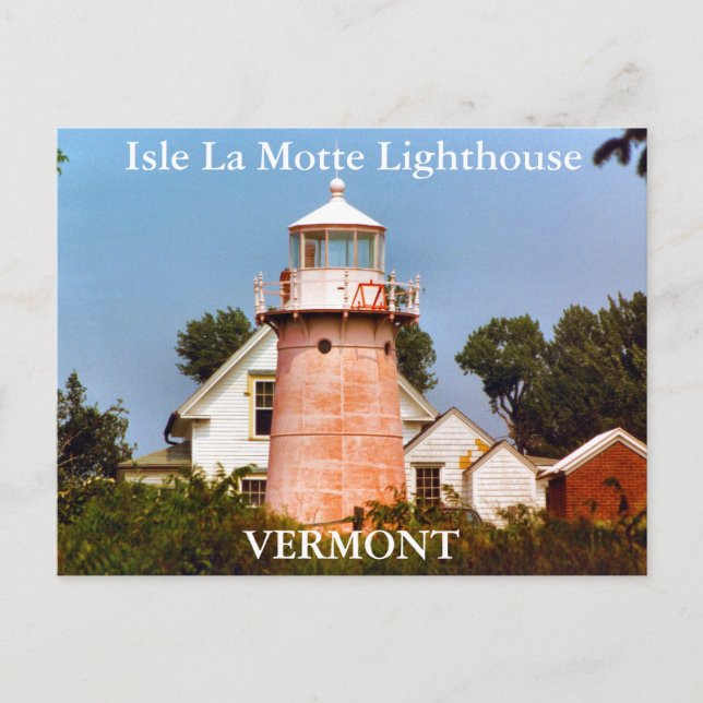 Cartão Postal Isle La Motte Lighthouse, Cartão-postal Vermont (Frente)