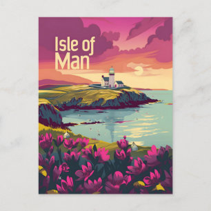 Cartão Postal Isle of Man vintage art