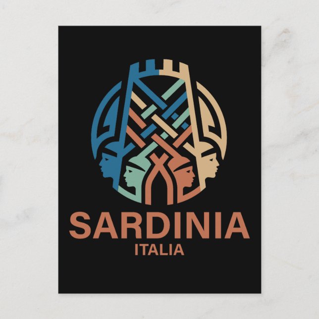 Cartão Postal Isle of Sardinia Italy (Frente)