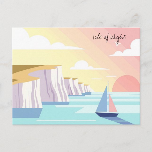 Cartão Postal Isle of Wight England Travel (Frente)