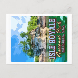 CARTÃO POSTAL ISLE ROYALE NATIONAL PARK - ESTADOS UNIDOS MICHIGA