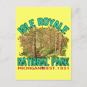 Cartão Postal Isle Royale National Park, Michigan