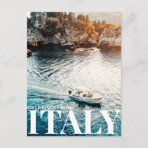 Cartão Postal Isola Bella Island Itália