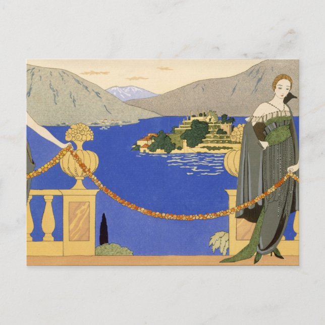 Cartão Postal Isola Bella, vestidos noturnos projetados por Redf (Frente)