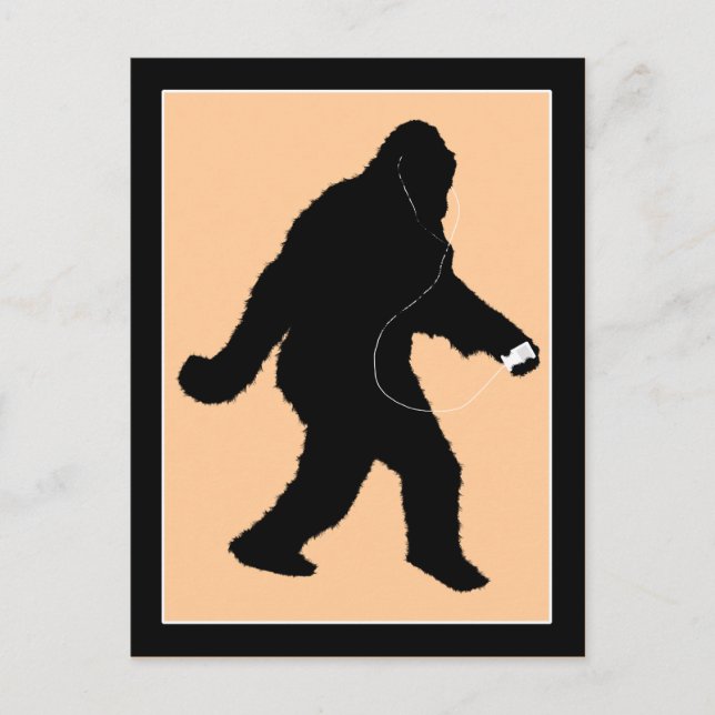 Cartão Postal iSquatch (Alterar Cor de Fundo) (Frente)