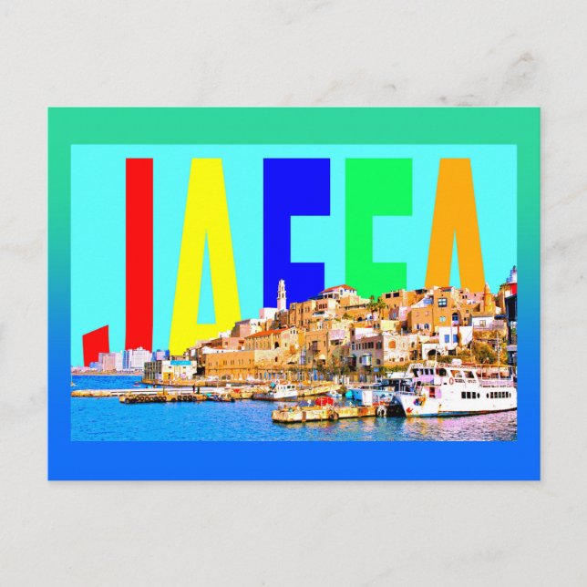 Cartão Postal Israel jaffa (Frente)