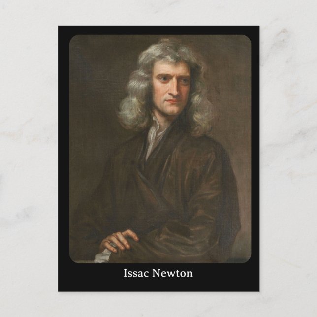 Cartão Postal Issac Newton (Frente)