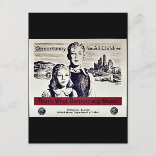 Cartão Postal Isso é o que Democracia significa